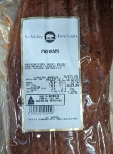Sunvalley Whole Pastrami R/W(Approx 2kg)