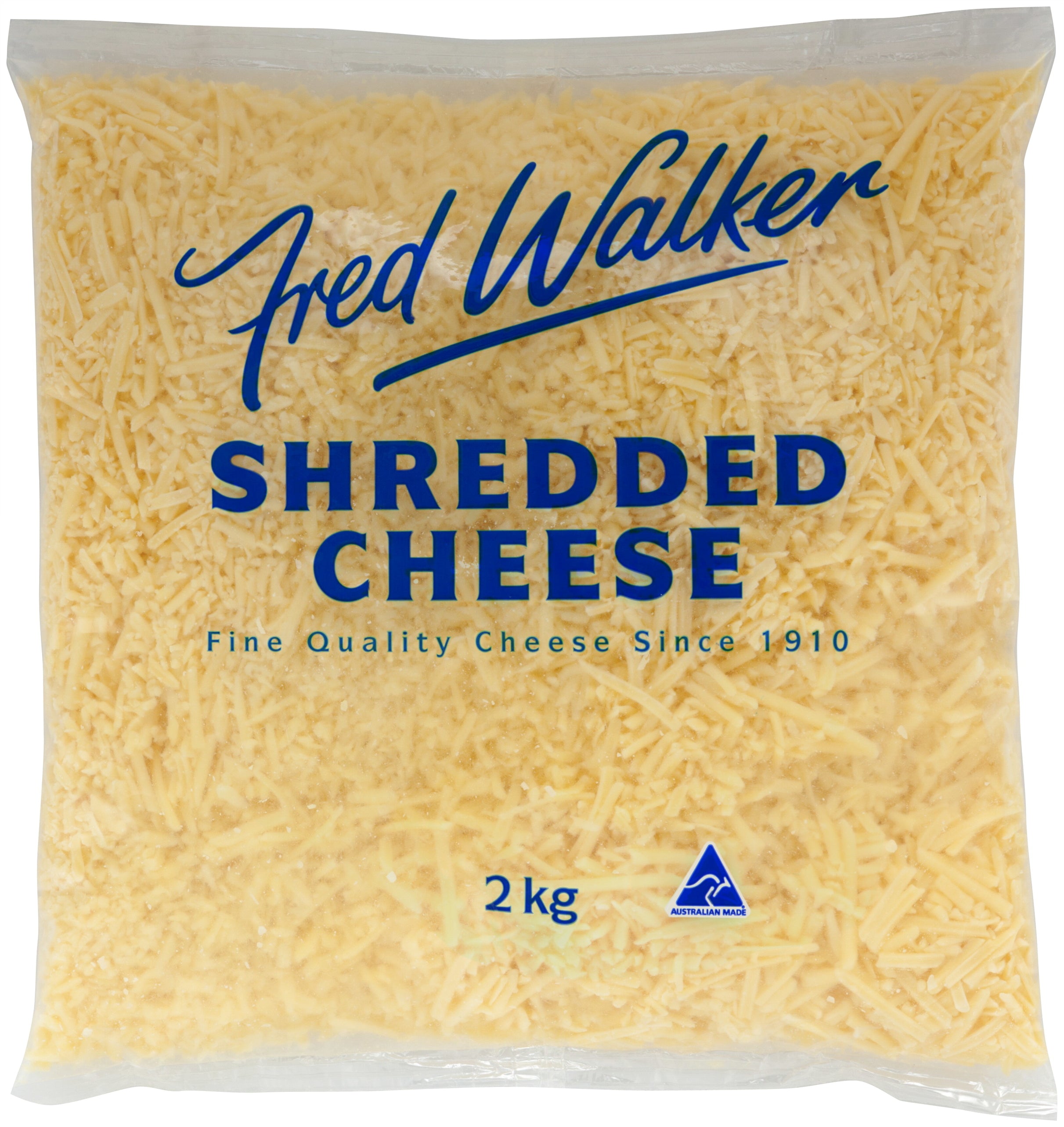 Fred Walker Shredded Cheddar Cheese 2kg
