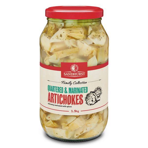 Sandhurst Marinated Artichokes- Quartered 1.96kg