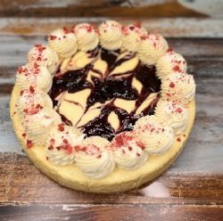 Baked Berry Ripple Cheesecake (16 slices GF)