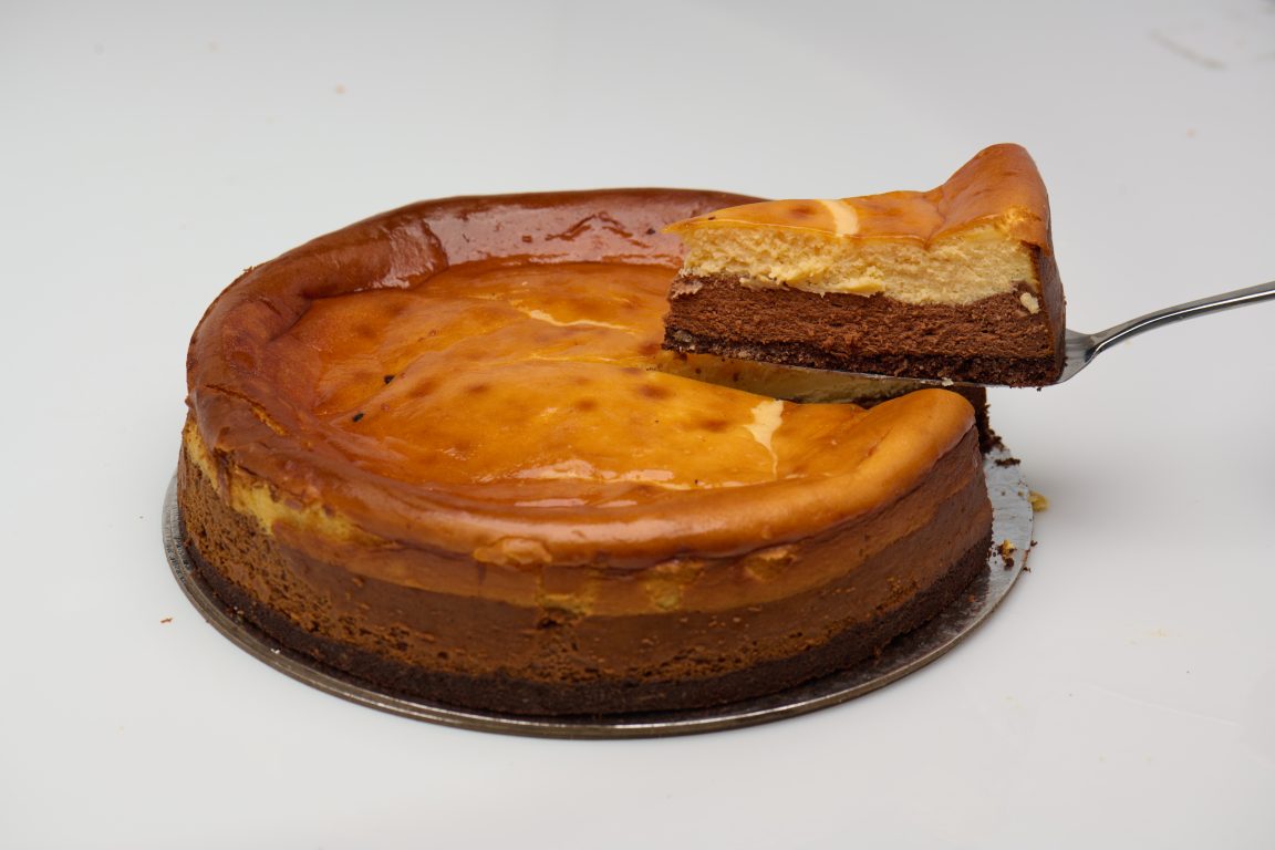 Basque Baked Chocolate Vanilla Cheesecake GF