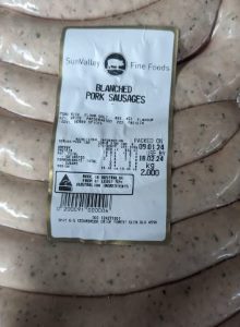 Sunvalley Par Boiled Sausages R/W(Approx 2.2kg)