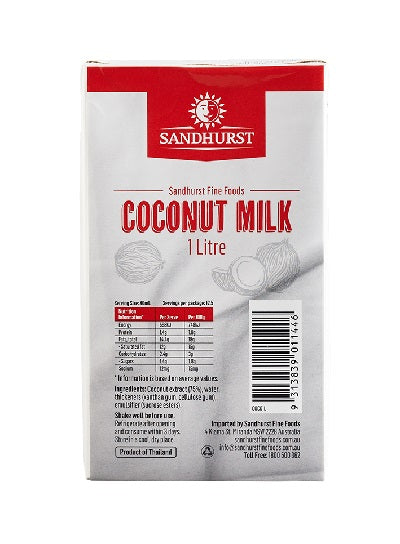 Sandhurst Coconut Milk Tetra Pack 1L