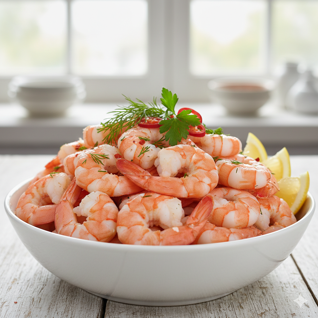 Blue Wave Cooked & Peeled Prawns 26/30 700g