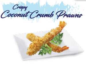 Stewart Seafoods Crispy Coconut Crumb Prawn 1kg(40pce)