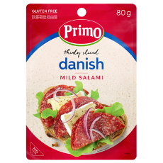 Primo Sliced Danish Salami  80gm