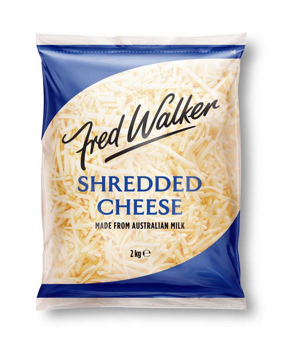 Fred Walker Shredded Cheddar Cheese 2kg