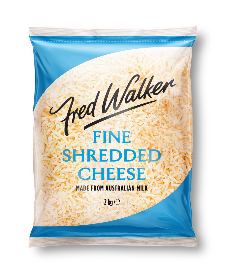 Fred Walker Fine Shred Cheddar Cheese 2kg