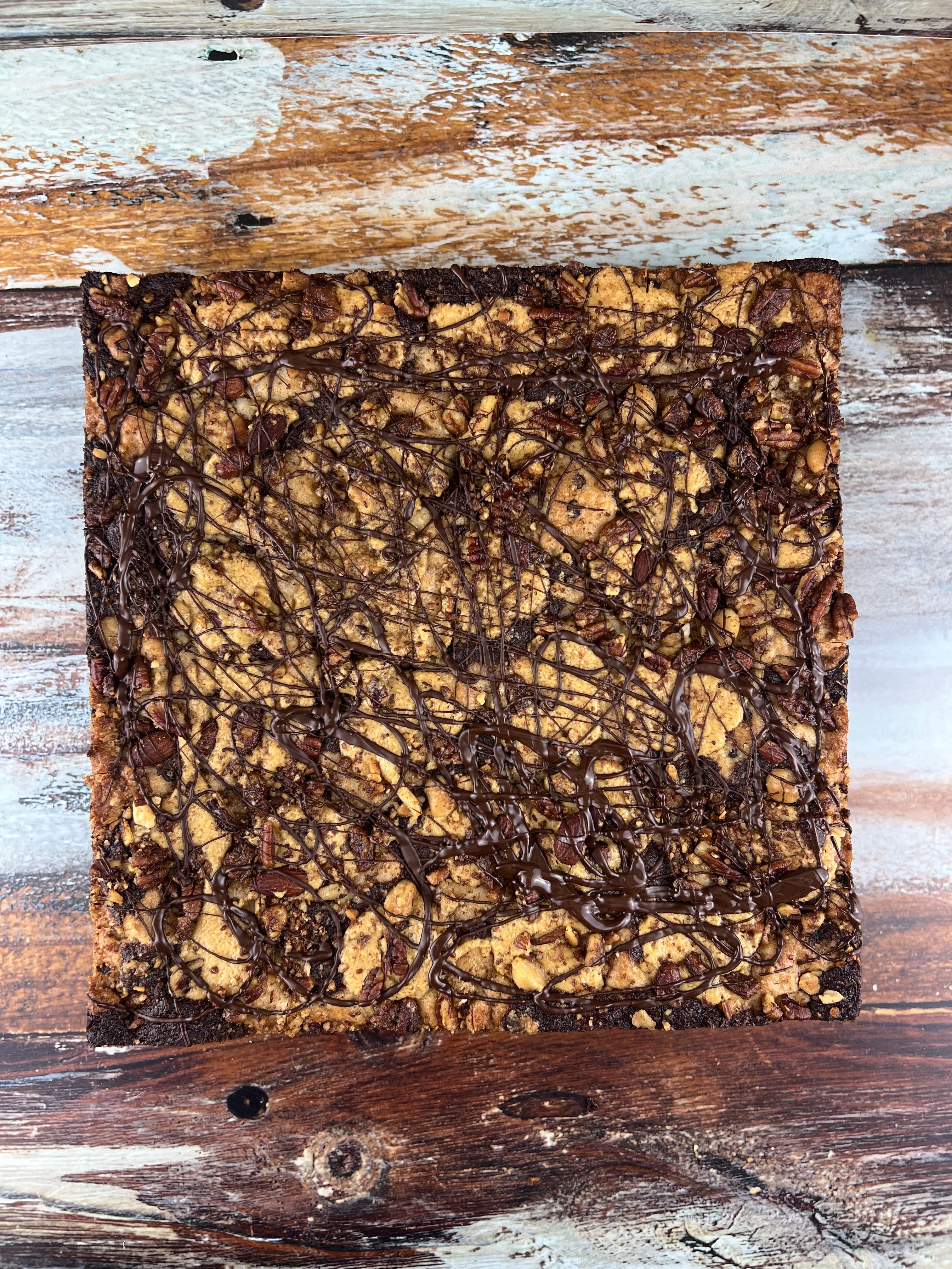 HMB GF Vegan Peanut Butter Stuffed Cookie Stack Cut 25