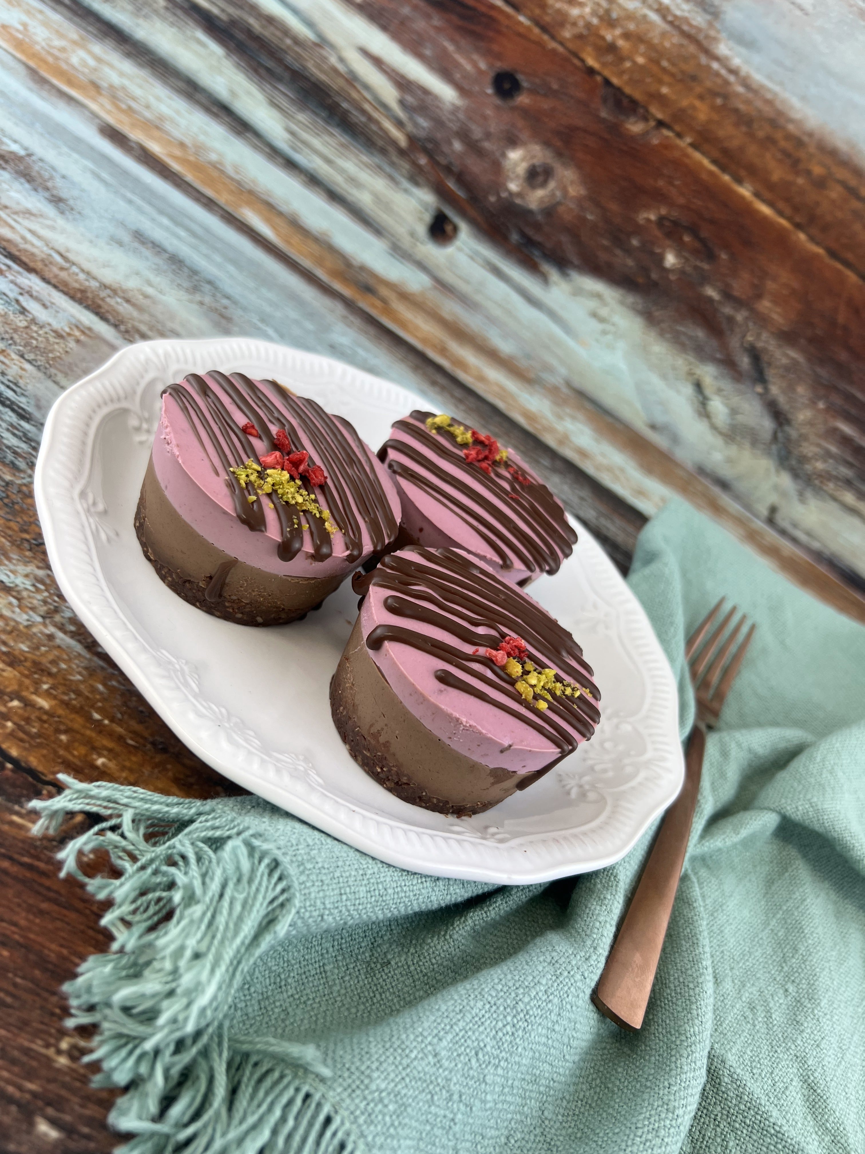 Raspberry Cacao Silk Cakes (12 units RawGF)