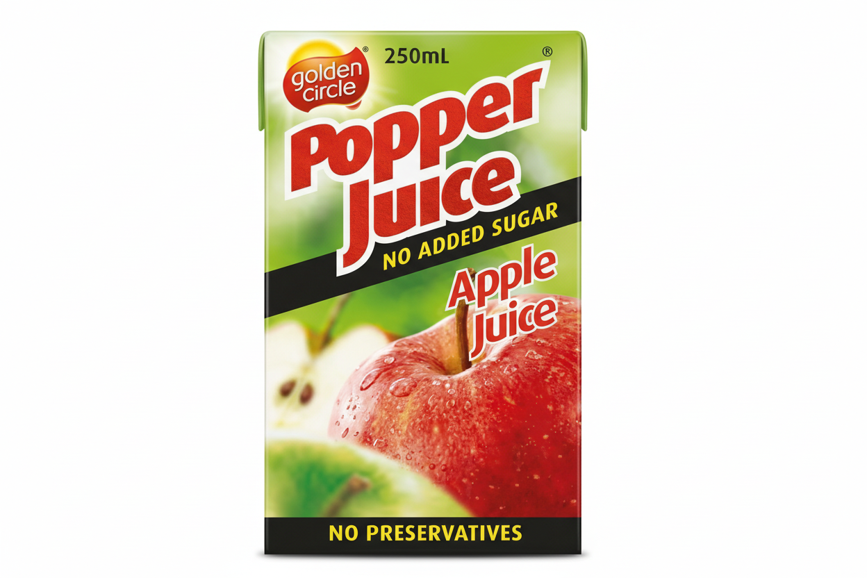 Golden Circle Popper Apple Juice (6 x 250ml)