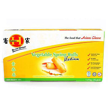 Hakka Medium Vegetable Spring Rolls (36pce) 1.8kg