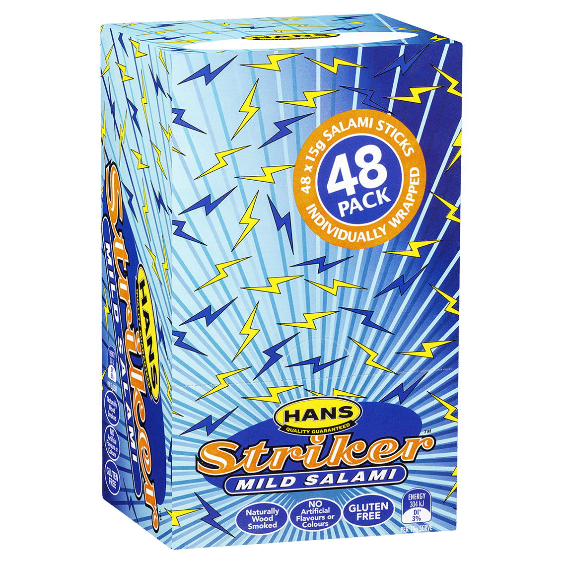 Hans 96s Striker Mild Salami Sticks (48)