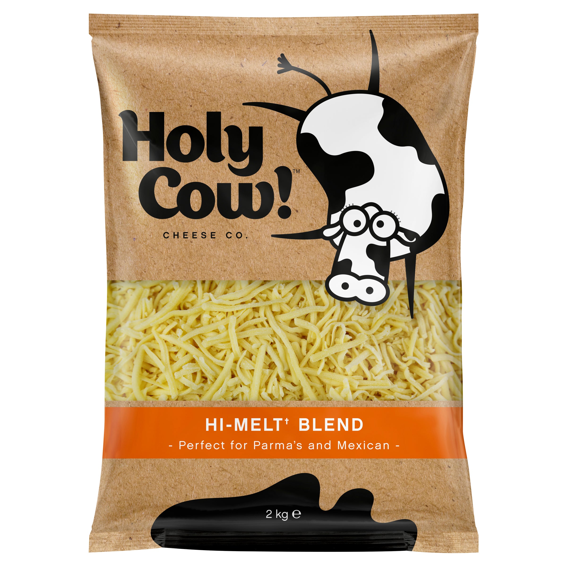 Holy Cow Shredded Hi-Melt Cheese Blend 2kg