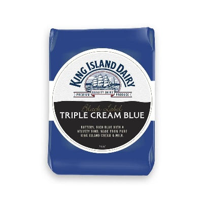 King Island Black Label Triple Cream Blue 2x500g