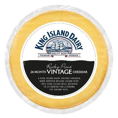 King Island Rocky Point Vintage Cheddar 1x2.8kg - R/W