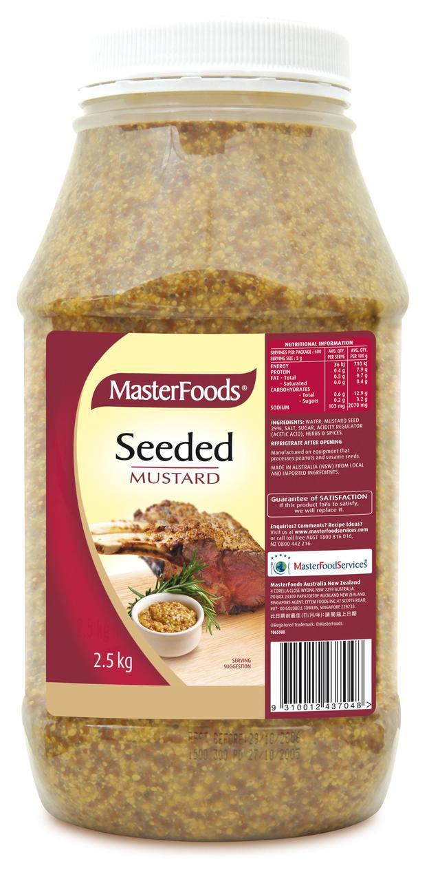 MasterFoods Seeded Mustard 2.5kg