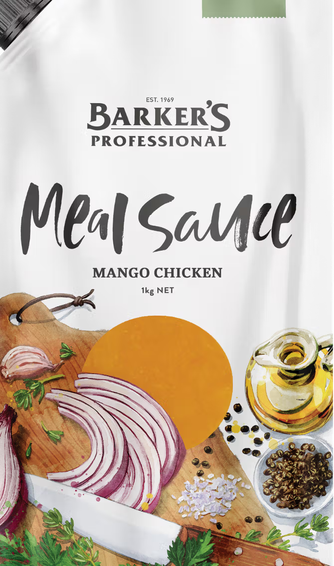 Barker's Mango Chicken Meal Sauce 1kg