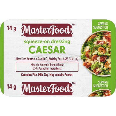 MasterFoods Caesar Dressing 100x14g