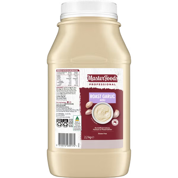 Masterfoods Roast Garlic Aioli 2.2kg