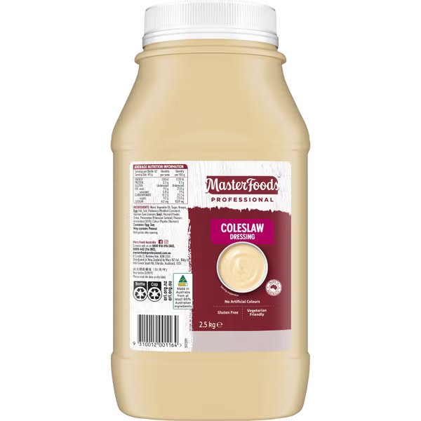 Masterfoods Coleslaw Dressing 2.5kg
