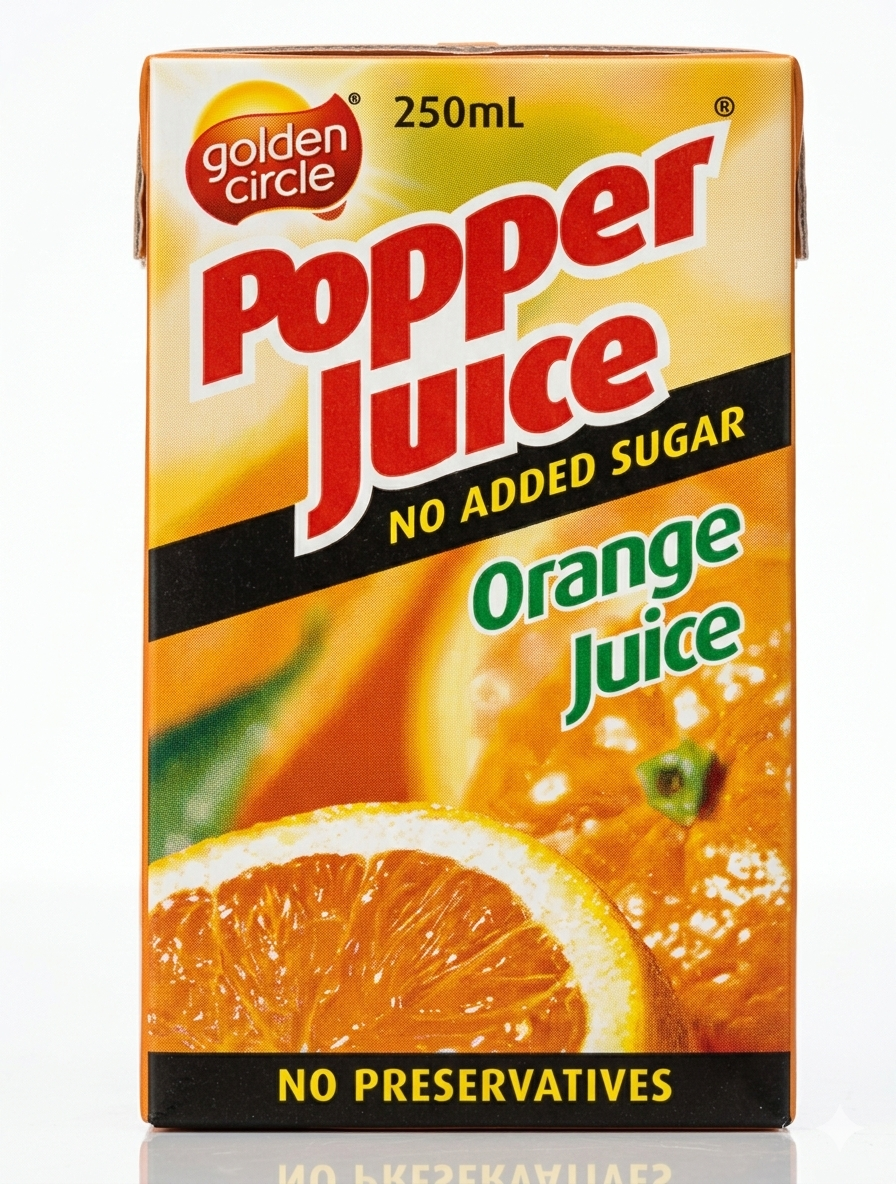 Golden Circle Popper Orange Juice (6 x 250ml)
