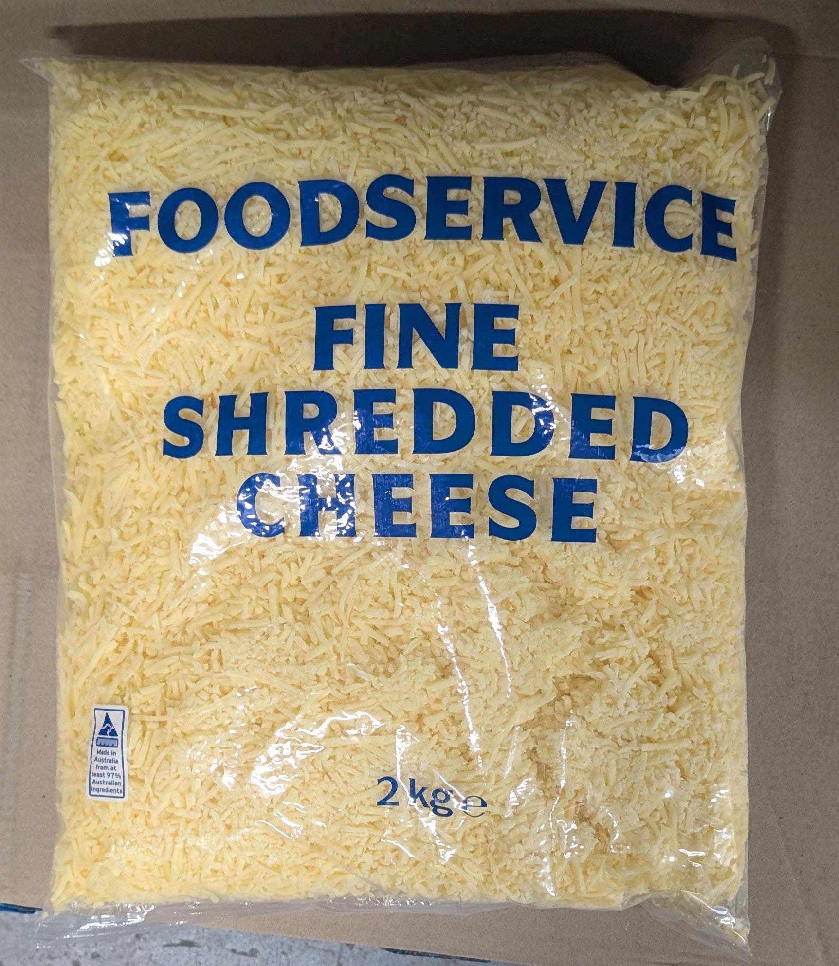 Warrnambool Fine Shred Cheddar Cheese 2kg