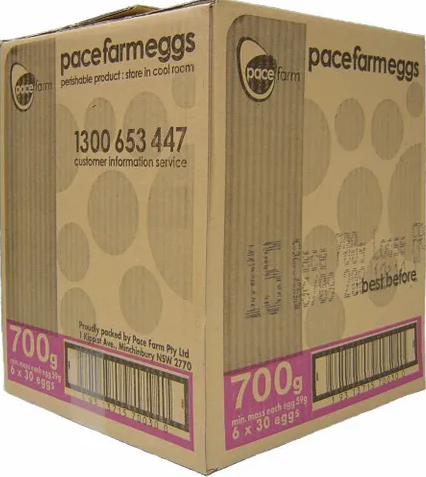 Pace Farm Eggs 700g (6x30pk)
