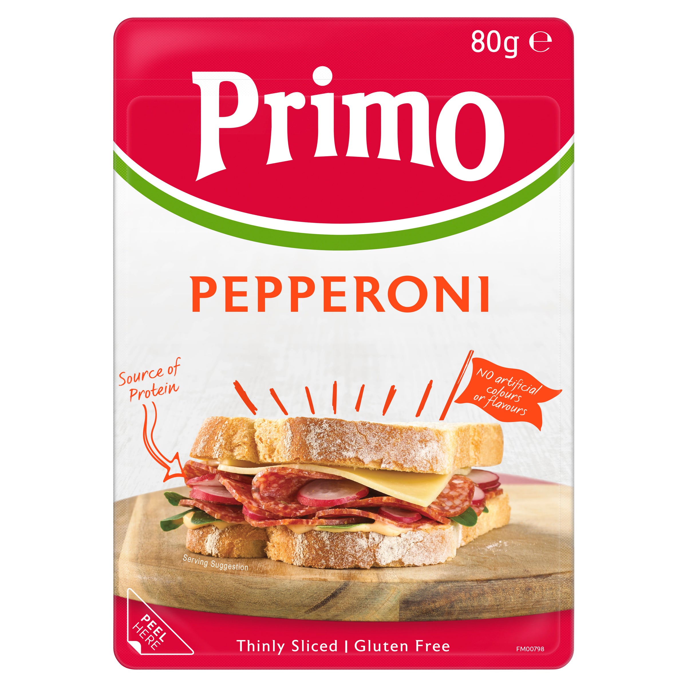 Primo Sliced Pepperoni 80g