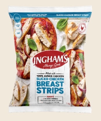 Ingham Short Sliced Roast Chicken Meat 1kg
