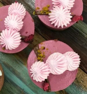 Raspberry Cacao Silk Cakes (12 units RawGF)