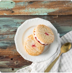 Raspberry Lemon Cookies (12 units GF V )