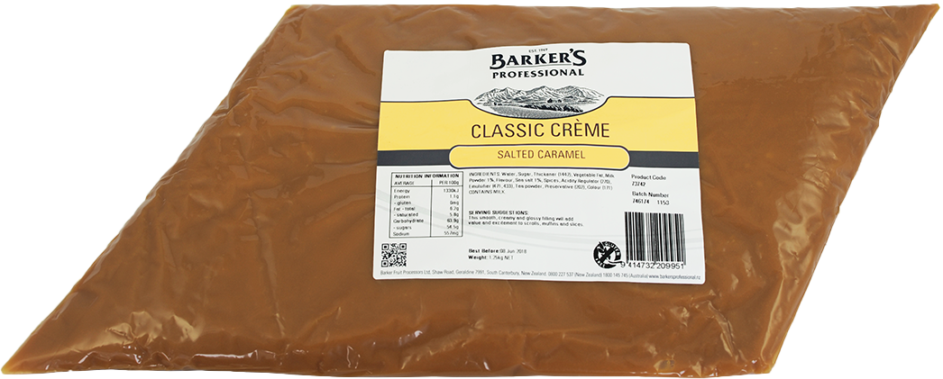 Barker's Salted Caramel Classic Creme 1.25kg
