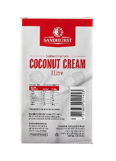 Sandhurst Coconut Cream 1L