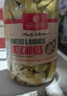 Sandhurst Marinated Artichokes- Quartered 1.96kg
