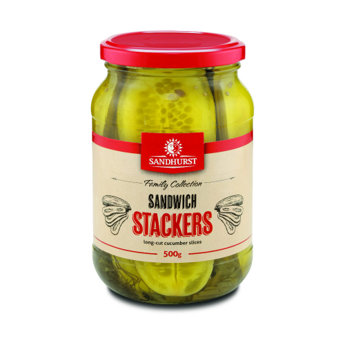 Sandhurst Gherkins Sandwich Stackers Sliced 2kg