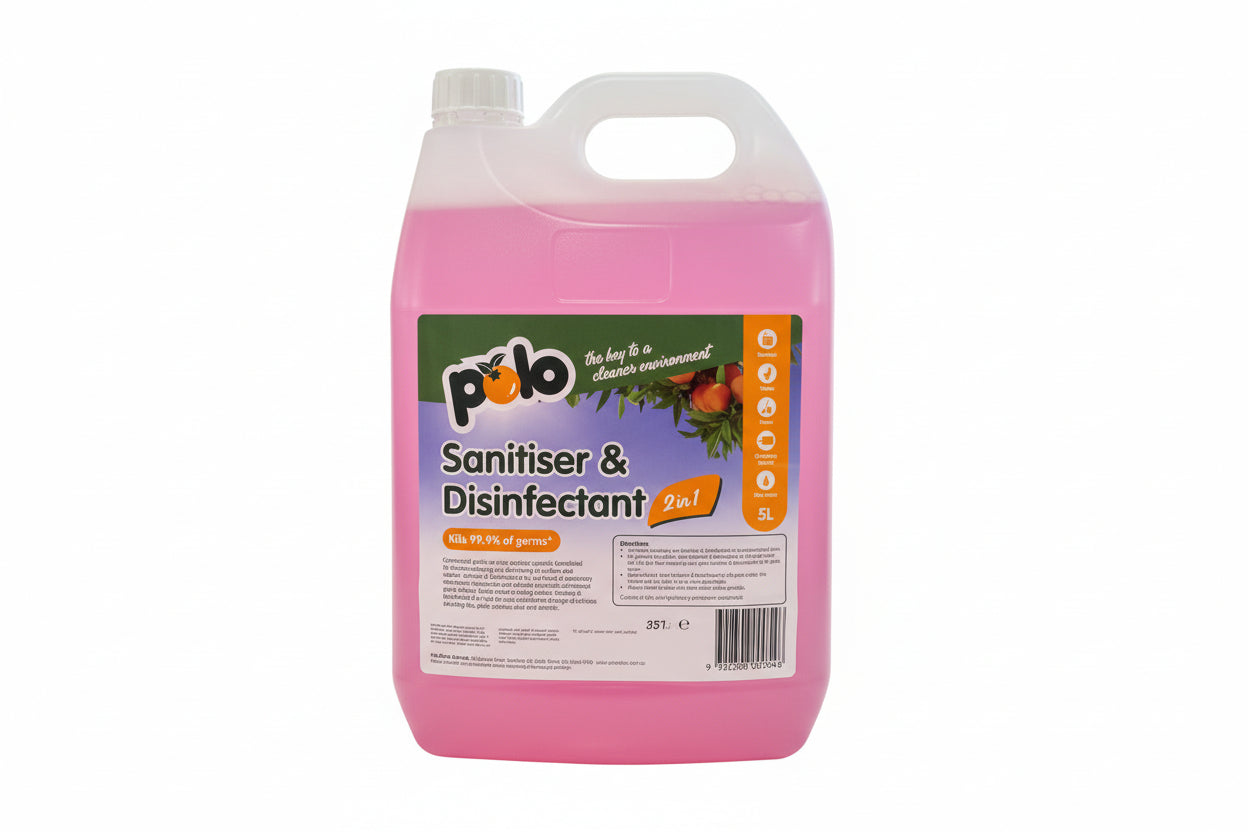 Polo Sanitiser & Disinfectant 2 in 1 5L