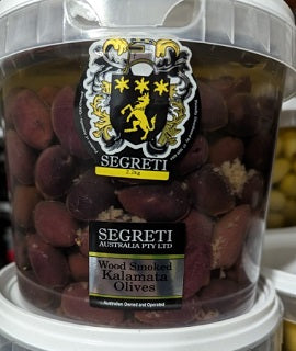 Segreti Smoked Kalamata Olives 2.2kg
