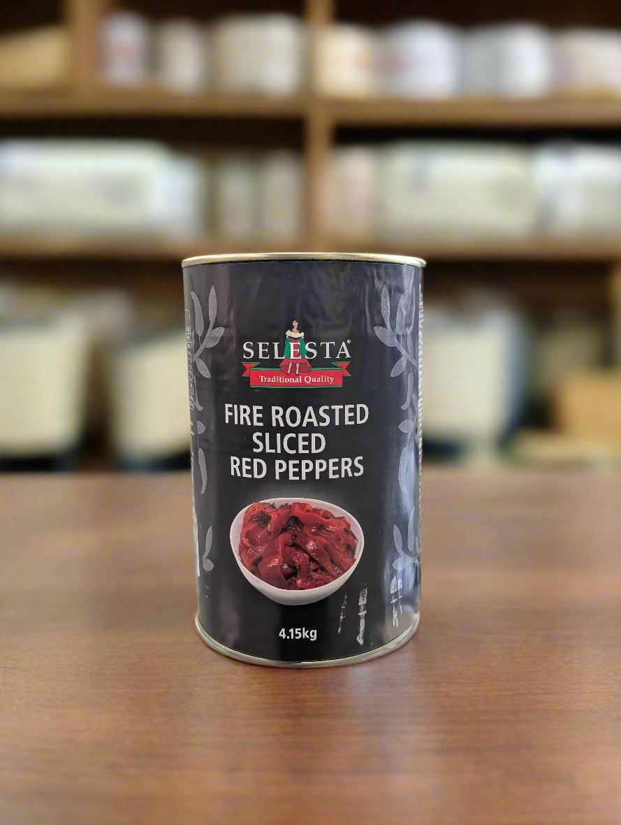 Selesta Fire Roasted Peppers Sliced A12