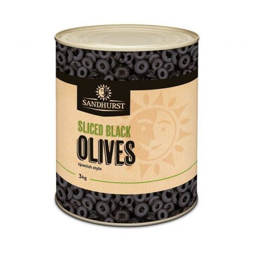 Sandhurst Sliced Black Olives 3kg