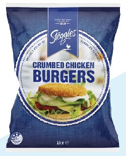 Steggles Crumbed Chicken Burgers 1kg (85g)