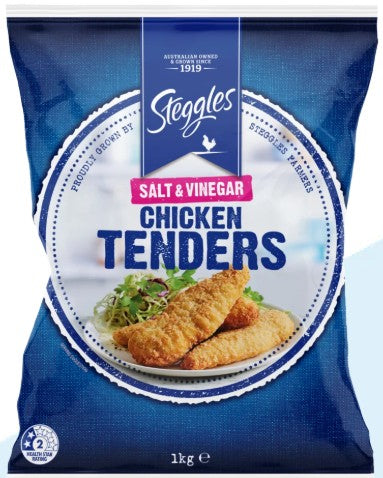 Steggles Salt 'n' Vinegar Chicken Tenders 1kg