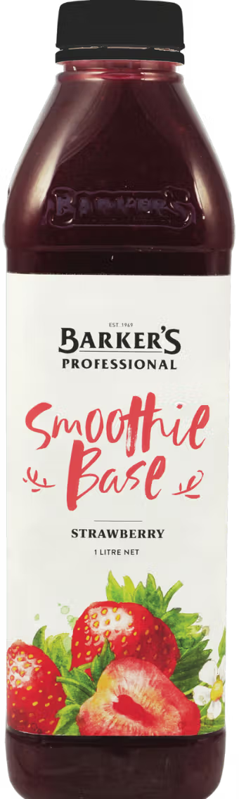 Barker's Strawberry Smoothie Base 1L