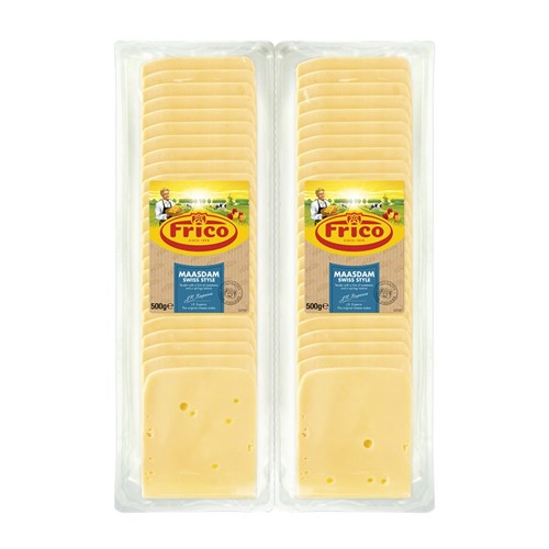 Maasdam Sliced Swiss Cheese 1kg