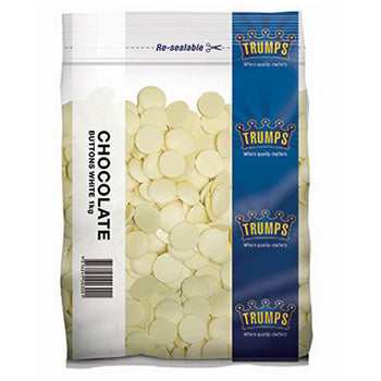 Trumps White Chocolate Buttons 1kg