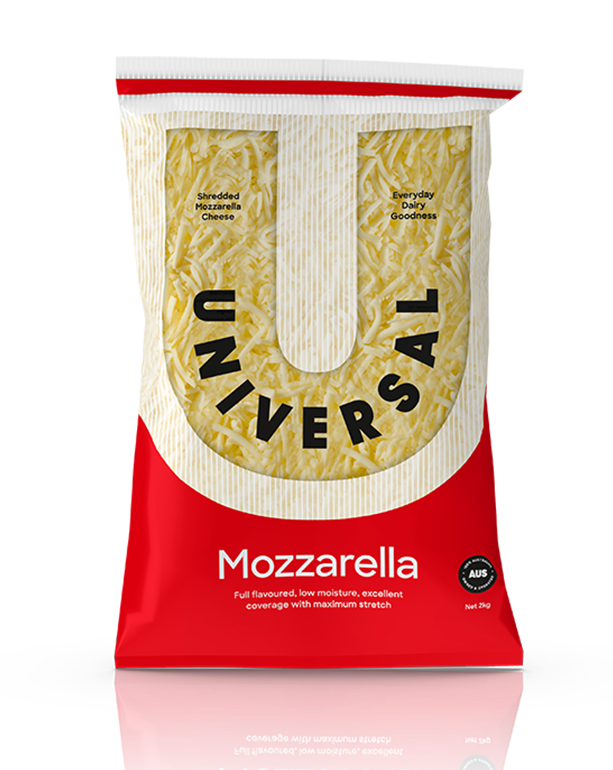 Universal Shredded Mozzarella 2kg