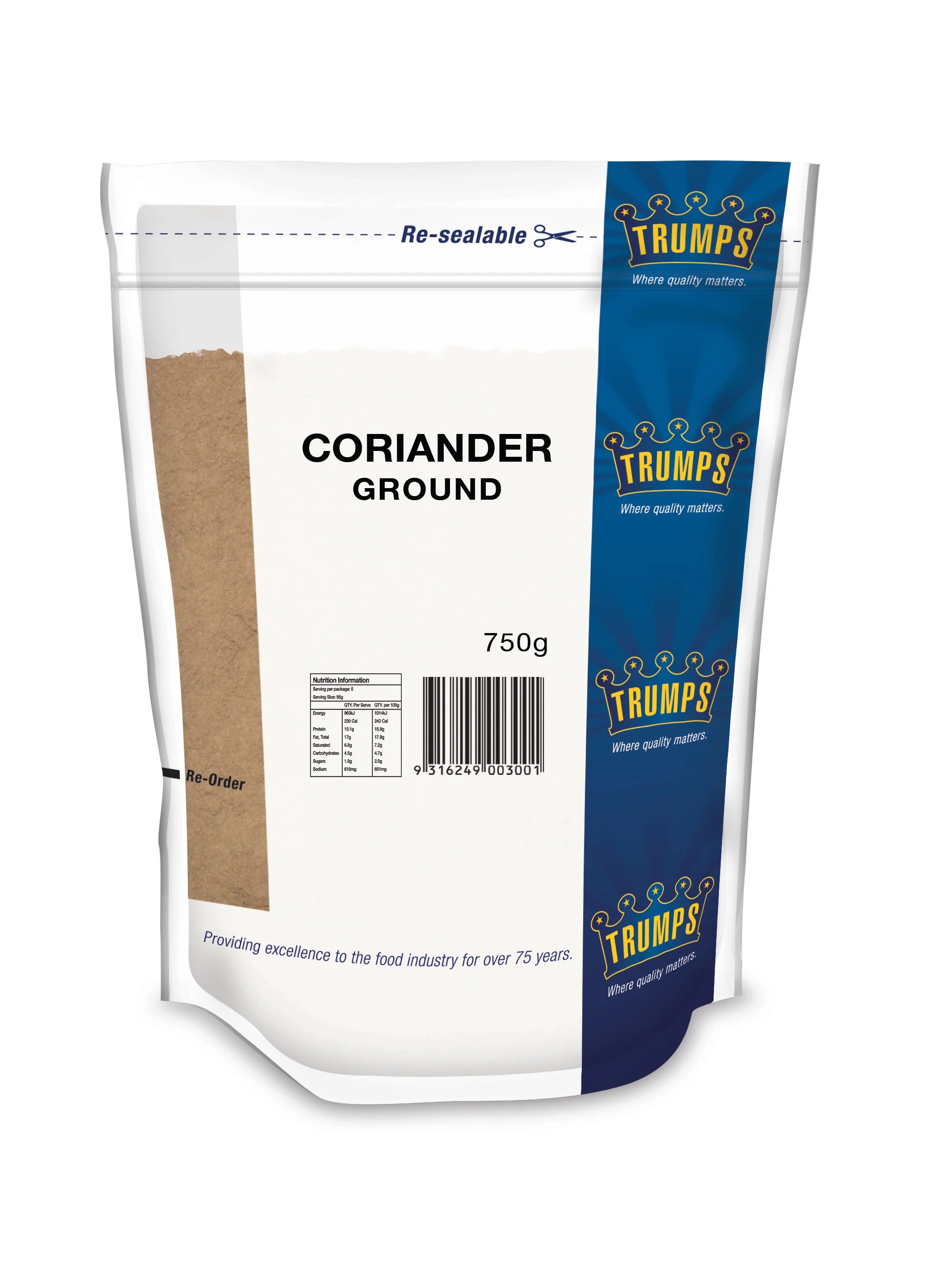 Trumps Ground Coriander 750g