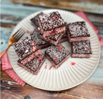 Vegan Cherry Ripe Slice (16 Units GF)