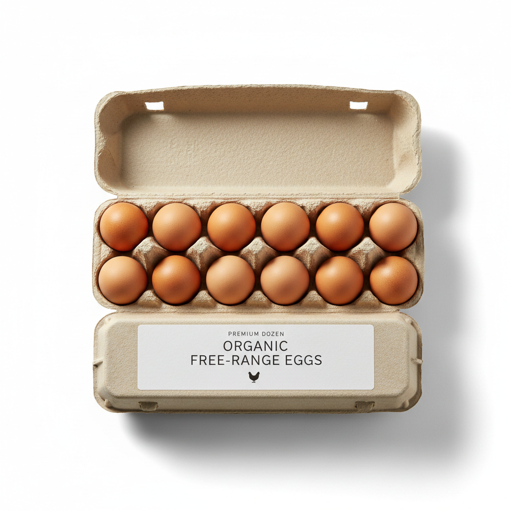 Ellerslie Organic Eggs 700g (15 Dozen)