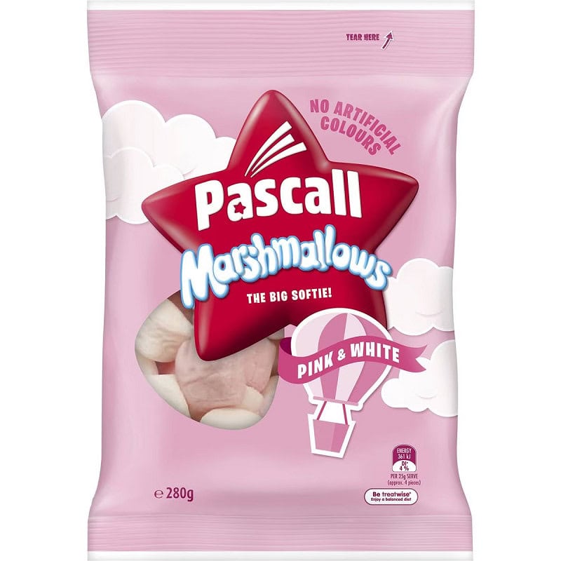Pascall Marshmallows Van/Rspbry 280g